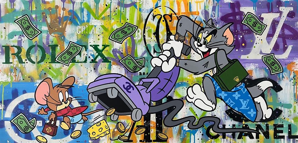 Emily Crook - 'Who's Got The Cheese' - Framed Original Artwork