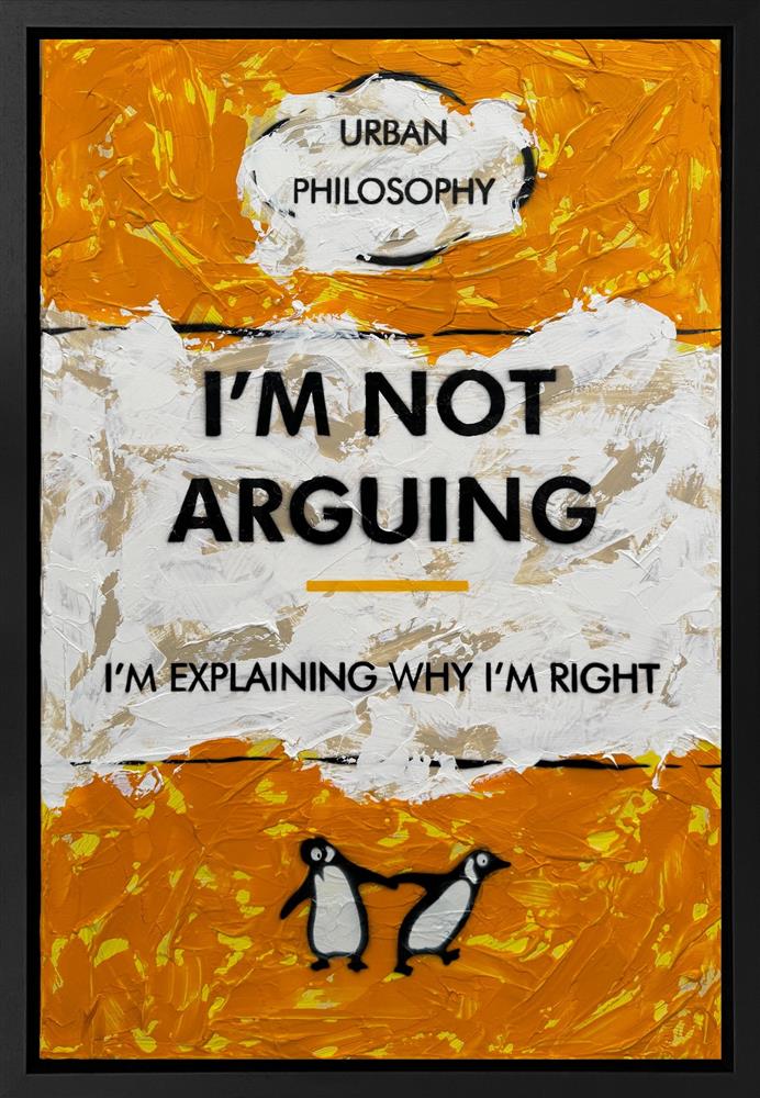 Hue Folk - 'Why I'm Right' - Framed Original Art