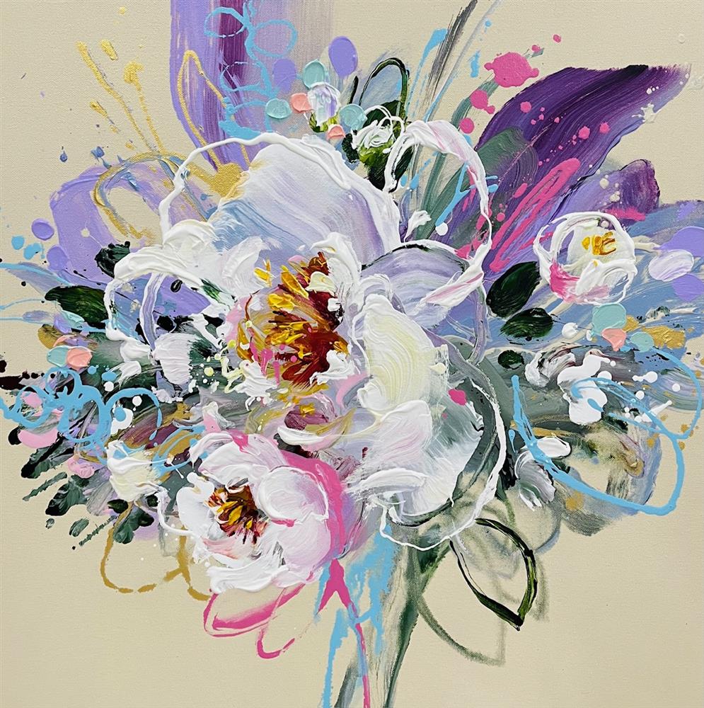 Anna Cher - 'Wildflower Dreams' - Framed Original Artwork