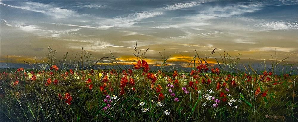 Kimberley Harris - 'Wildflower Sonata' - Framed Original Art