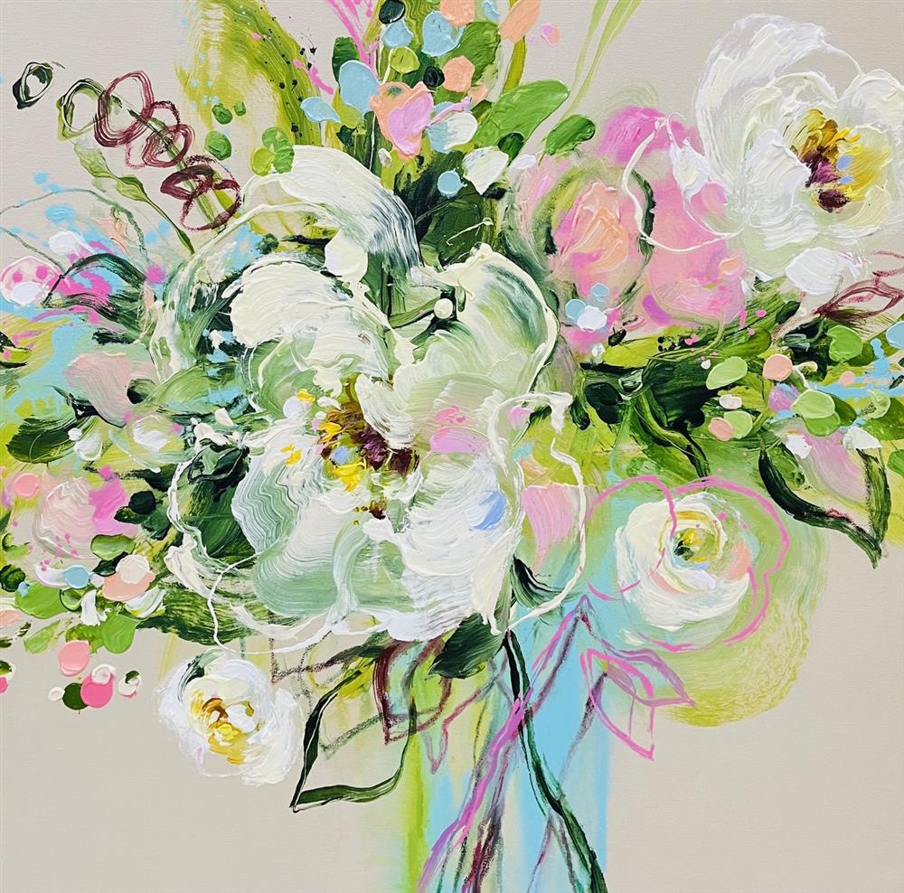 Anna Cher - 'Wild Flower Symphony' - Framed Original Artwork