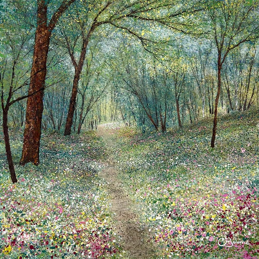 Chris Bourne - 'Wildflowers Light Up The Path' - Framed Original Art