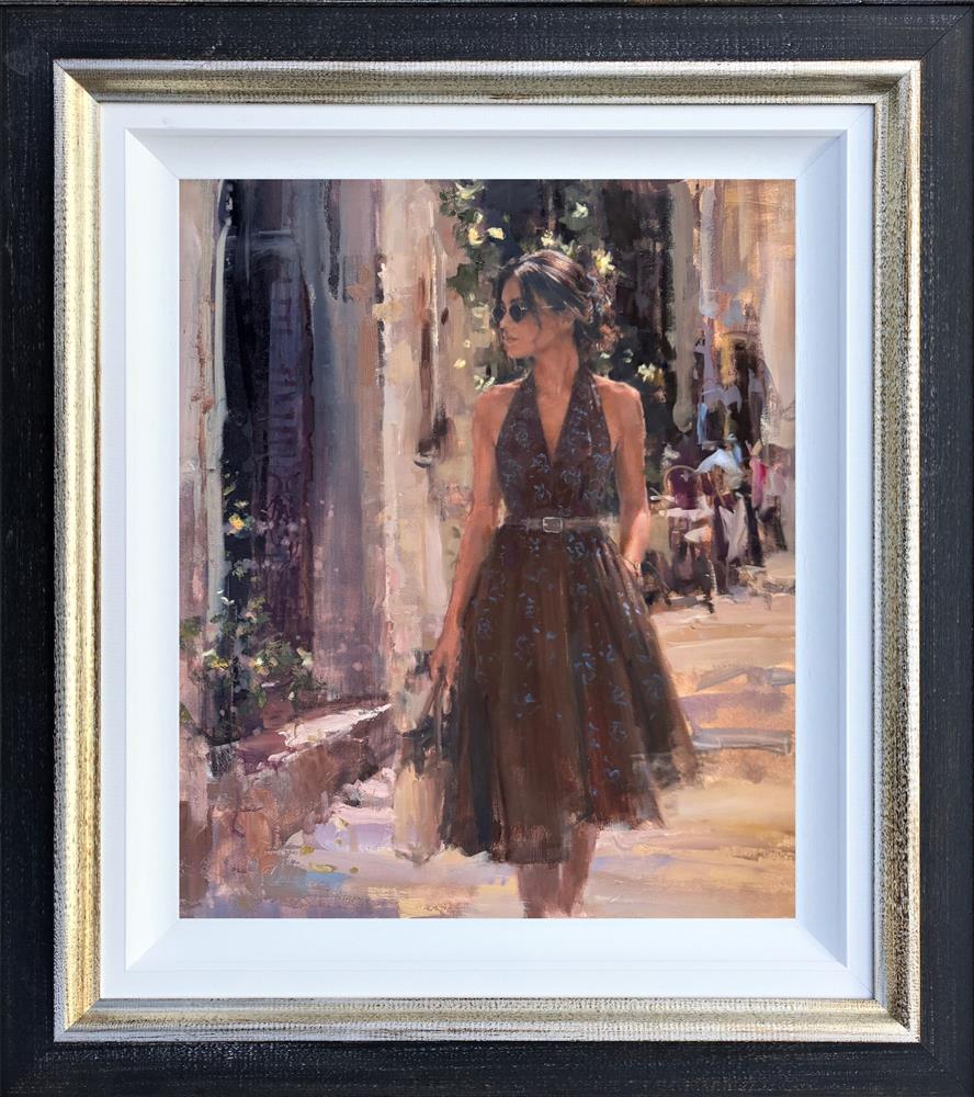 Tony Hinchliffe - 'Window Shopping' - Framed Original Artwork