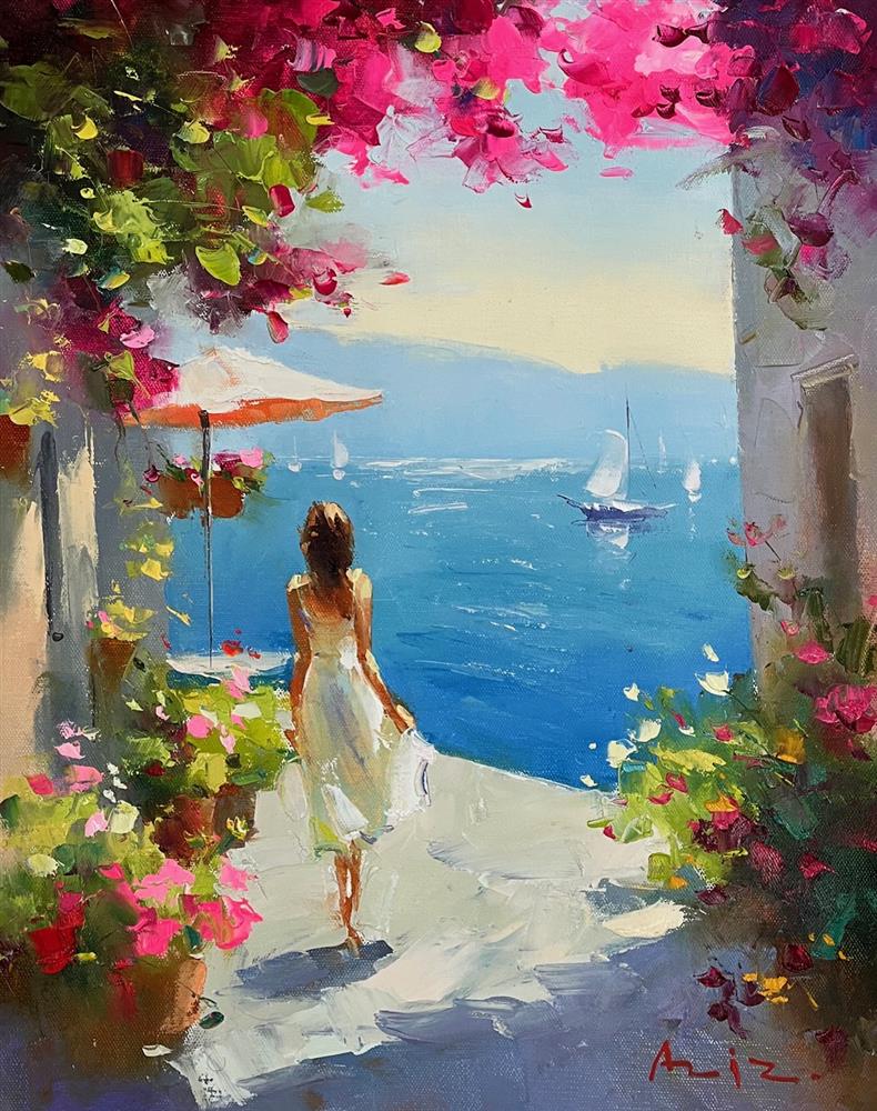 Aziz - 'Winds Of The Coast' - Framed Original Artwork