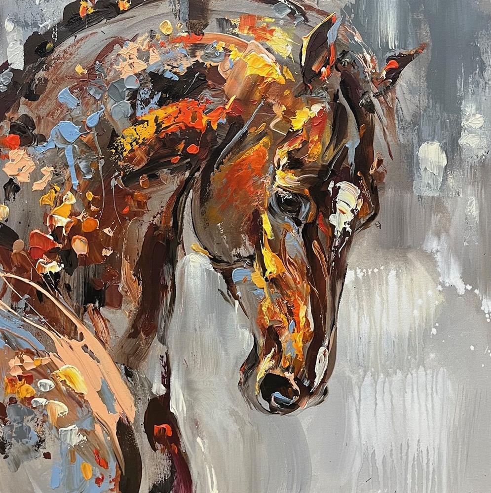 Anna Cher - 'Wind Swept Grace' - Framed Original Artwork