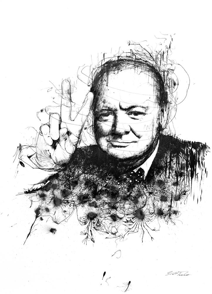 Scott Tetlow - 'Winston' - Framed Original Art