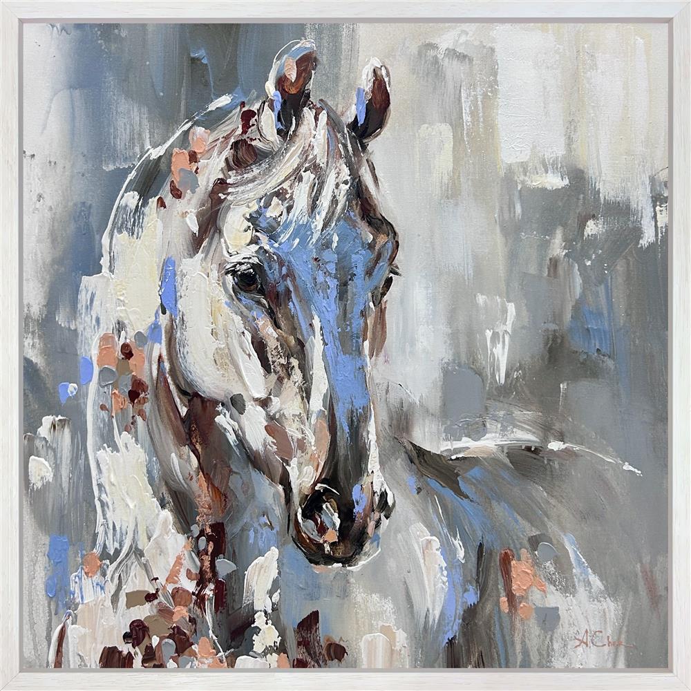 Anna Cher - 'Winter's Grace' - Framed Original Artwork