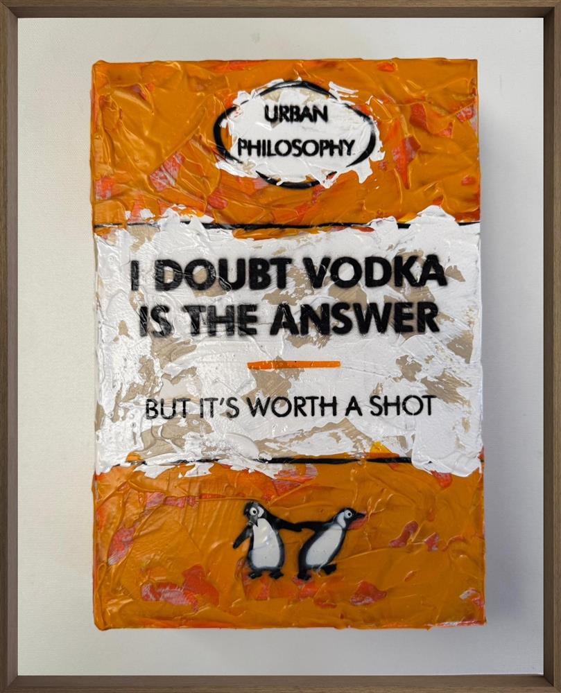 Hue Folk - 'Worth A Shot - Storybook' - Framed Original Artwork