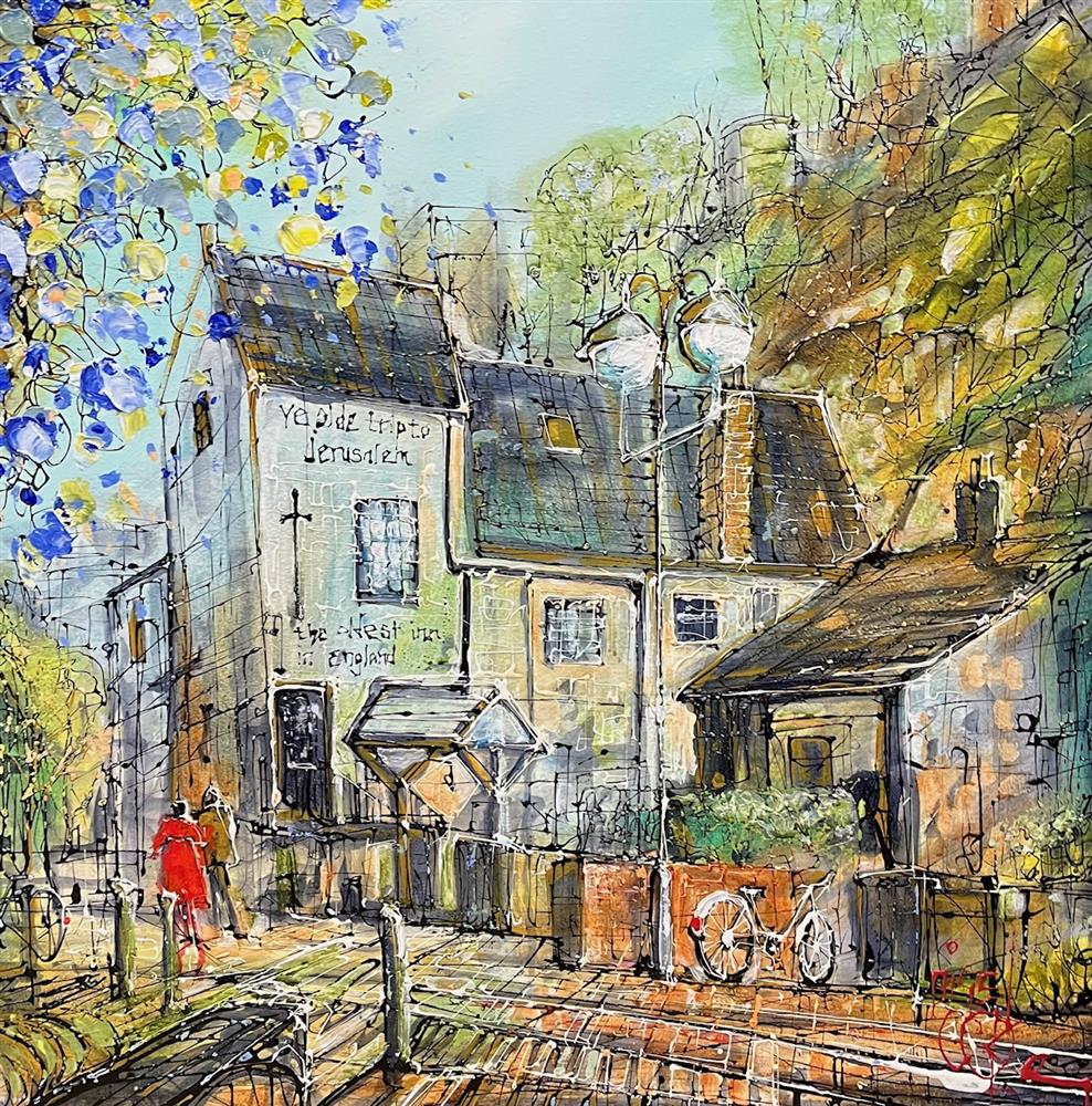 Nigel Cooke - 'Ye Olde Trip To Jerusalem'  - Framed Limited Edition Canvas