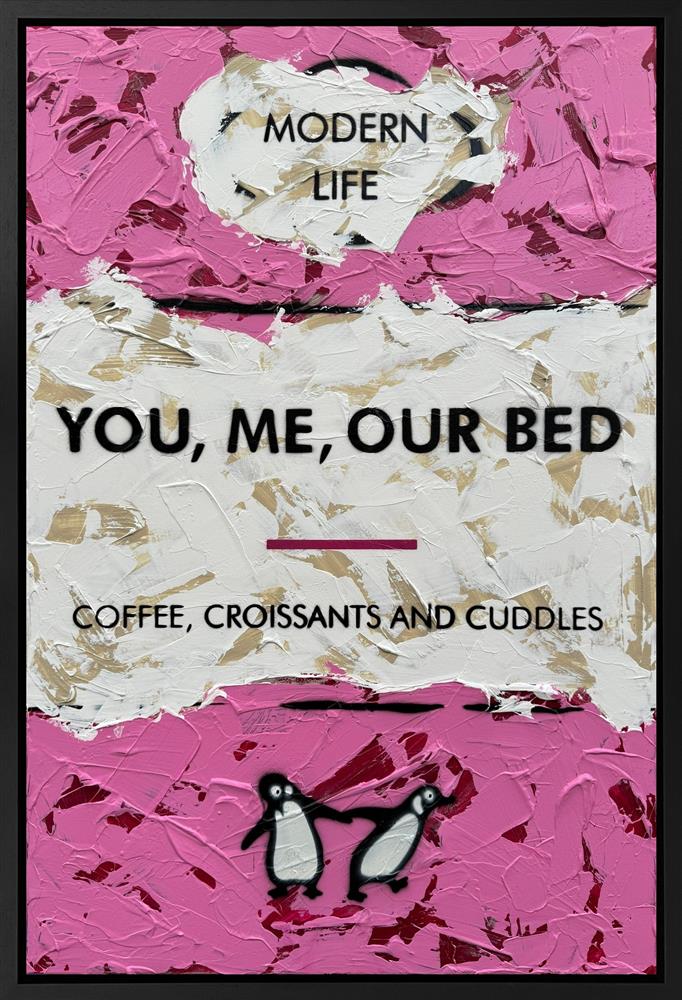 Hue Folk - 'You, Me, Our Bed' - Framed Original Artwork