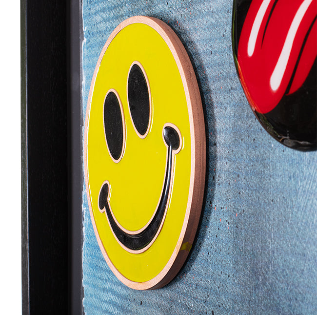 TBOY - 'Badges Of My Life #1' - Framed Original Artwork