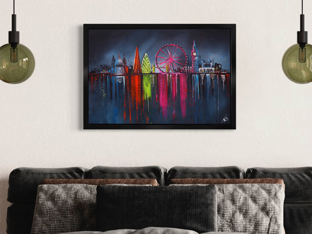 Julie Connor - 'Having The Thames Of My Life' - Framed Original Artwork