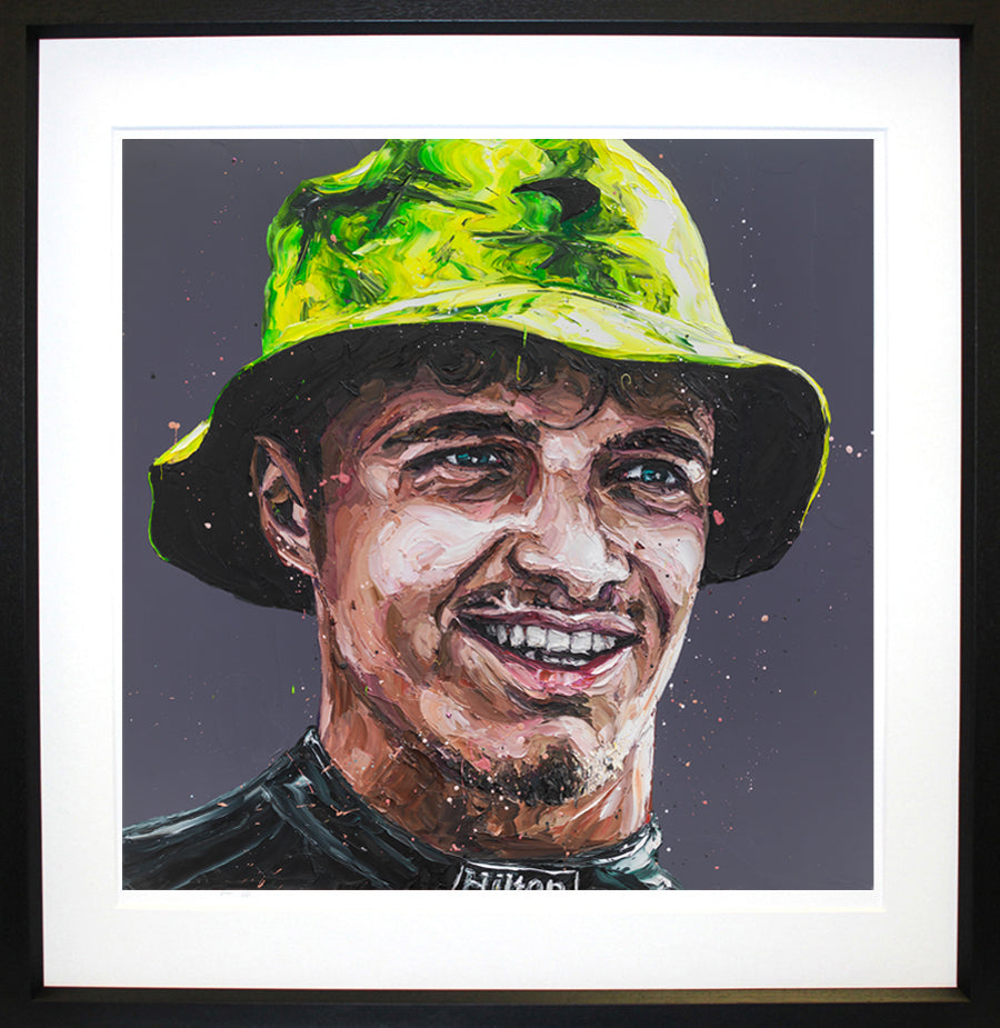 Paul Oz  'Silverstone Lando' - Framed Limited Edition (Print & Canvas)