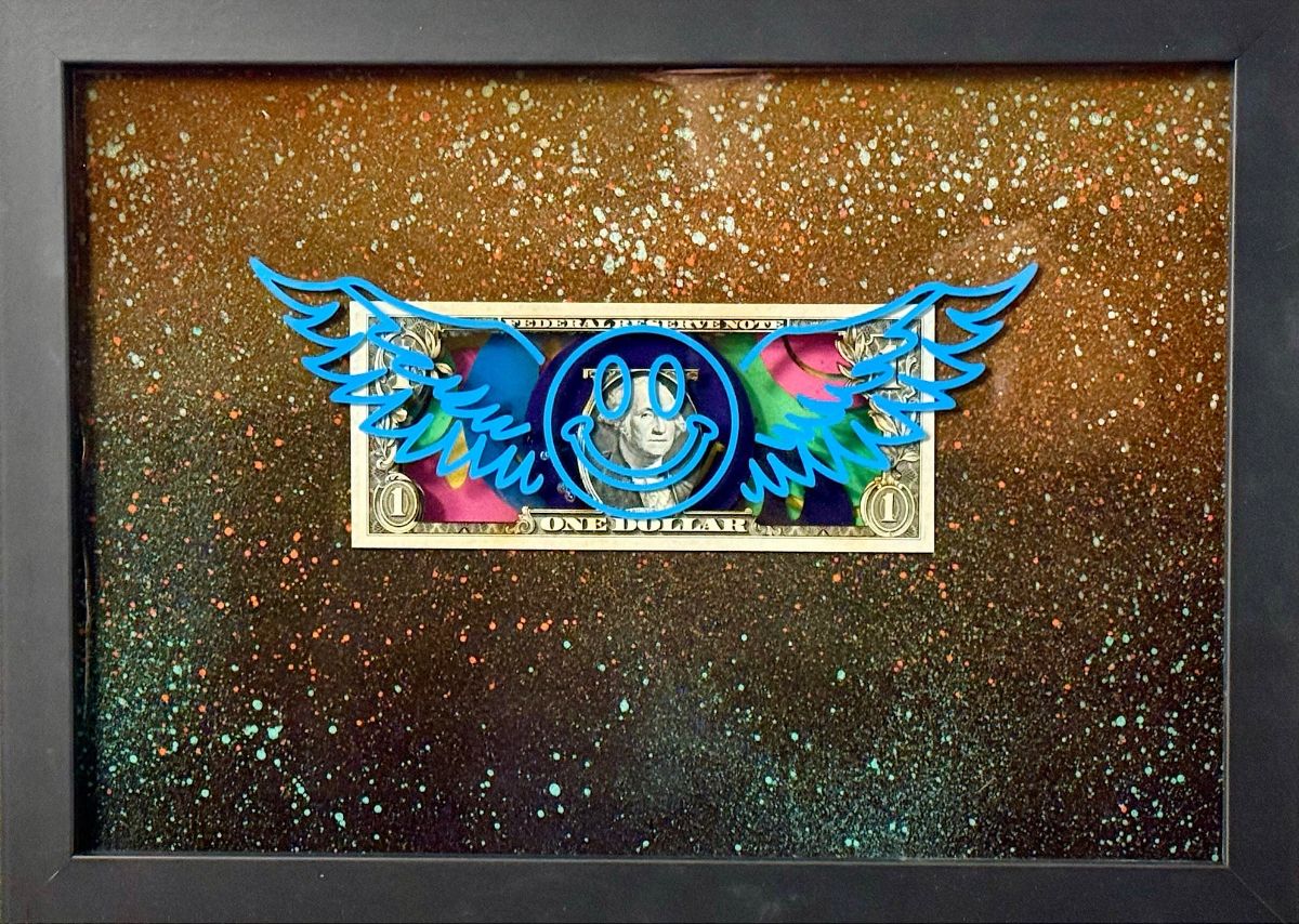 TBOY - 'Winged Pop - Rein Special'  - Currency Collection - Framed Original