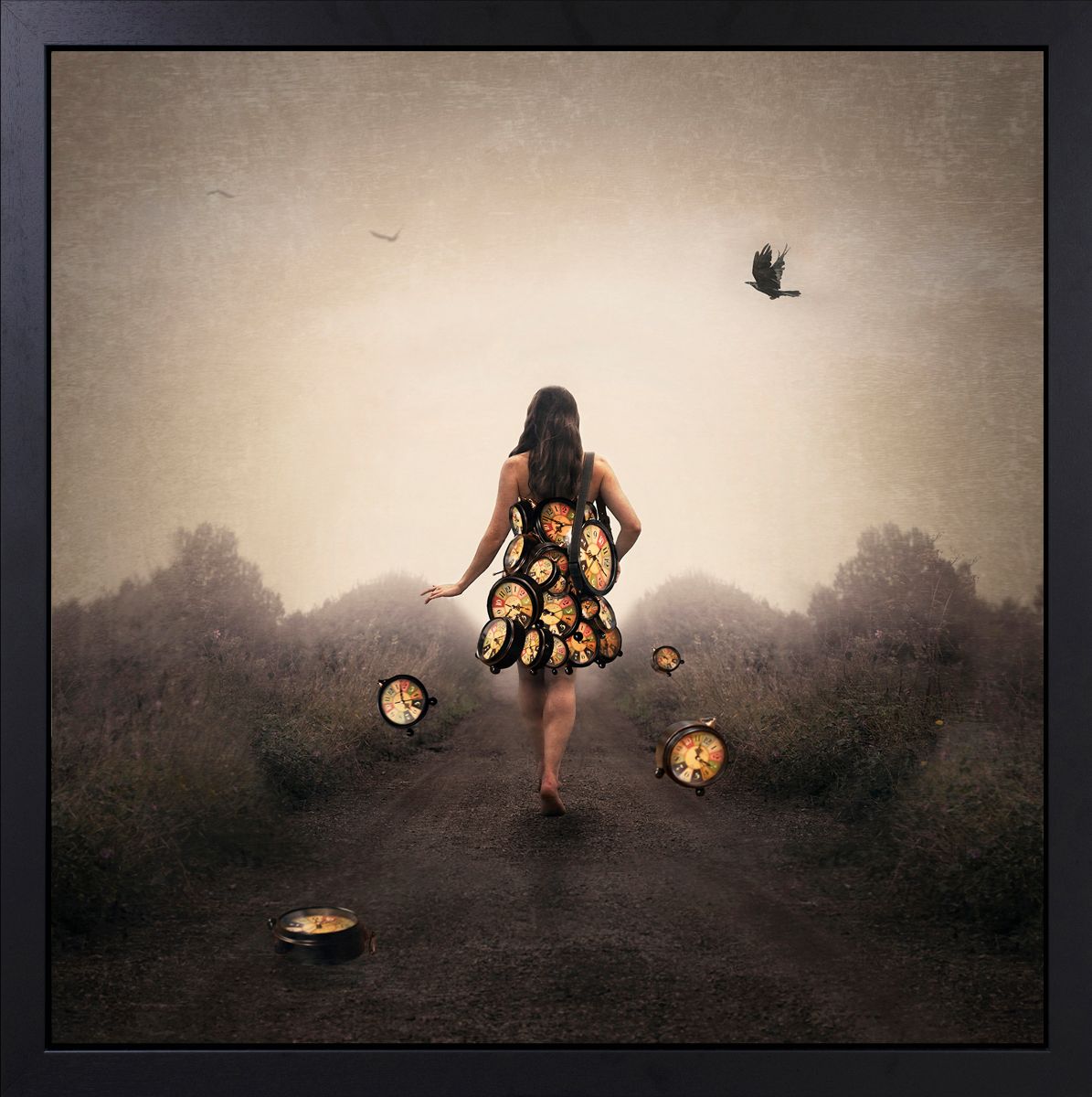 Michelle Mackie - 'Losing Track Of Time' - Framed Original Artwork