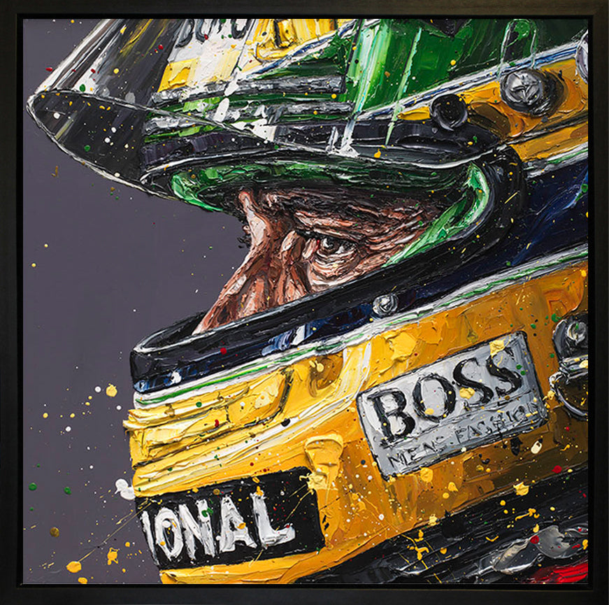 Paul Oz  'Zenn - Wall Of Champion's'- Framed Canvas Print