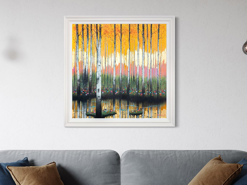 Dale Bowen -  'Birch Forest I' - Framed Original Art
