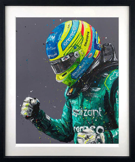 Paul Oz  'Alonso 2023' - Framed Limited Edition (Print & Canvas)