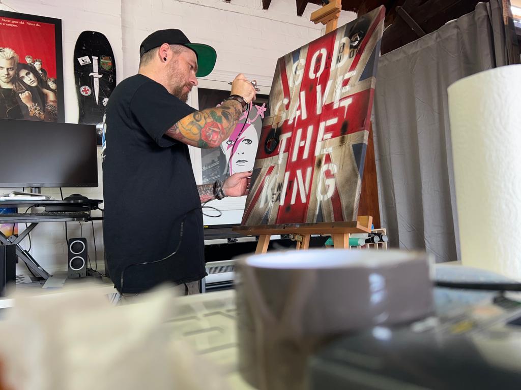 JJ Adams - 'God Save The King III - Flag Original