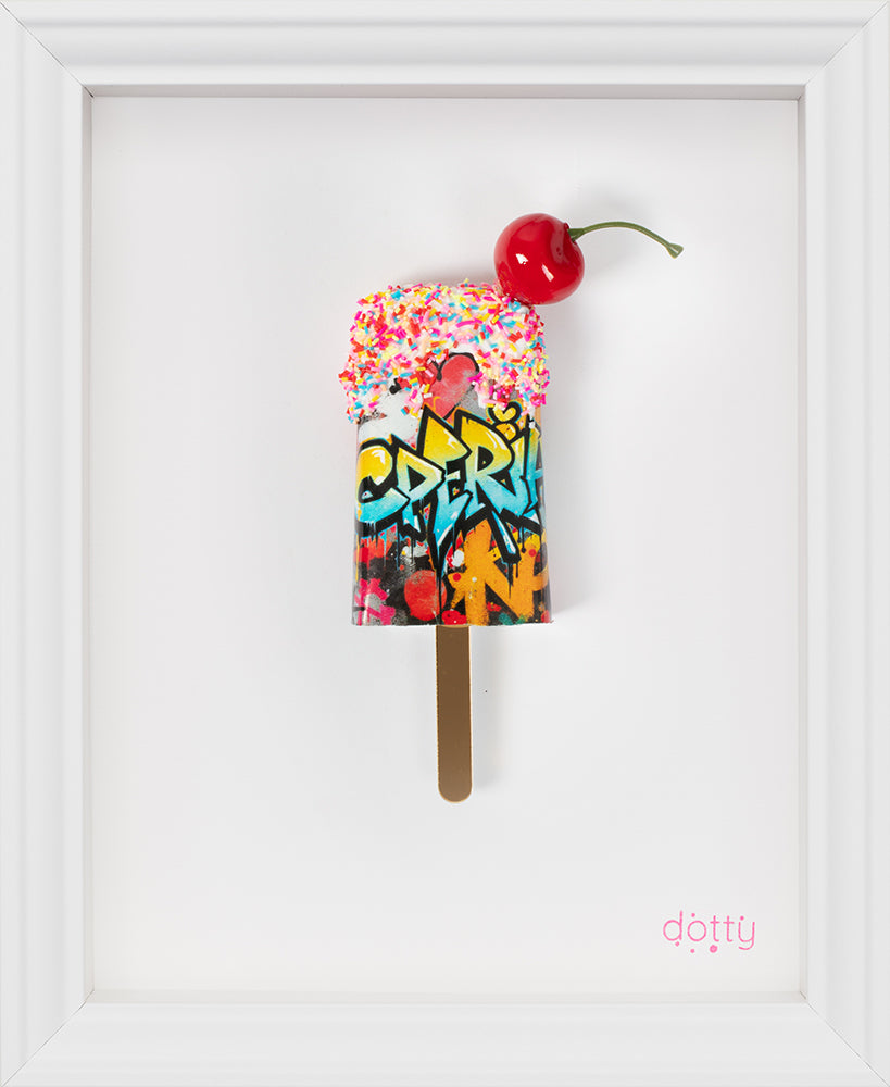 Dotty - 'Urban Melt Series - Original Artwork ' - Framed Resin Installation