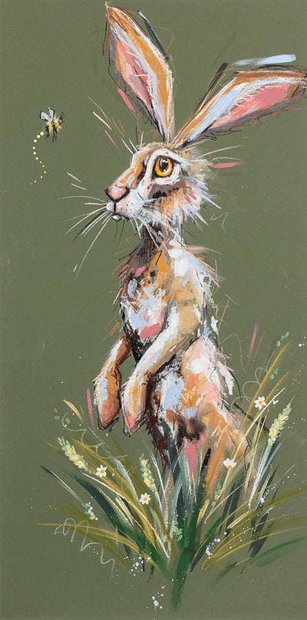 Ashley Saunders -  'Did You Hare That?' - Framed Original Artwork