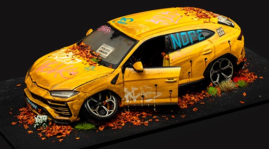JJ Adams - 'Stolen Recovered - - Lamborghini Urus' -  Original Sculpture
