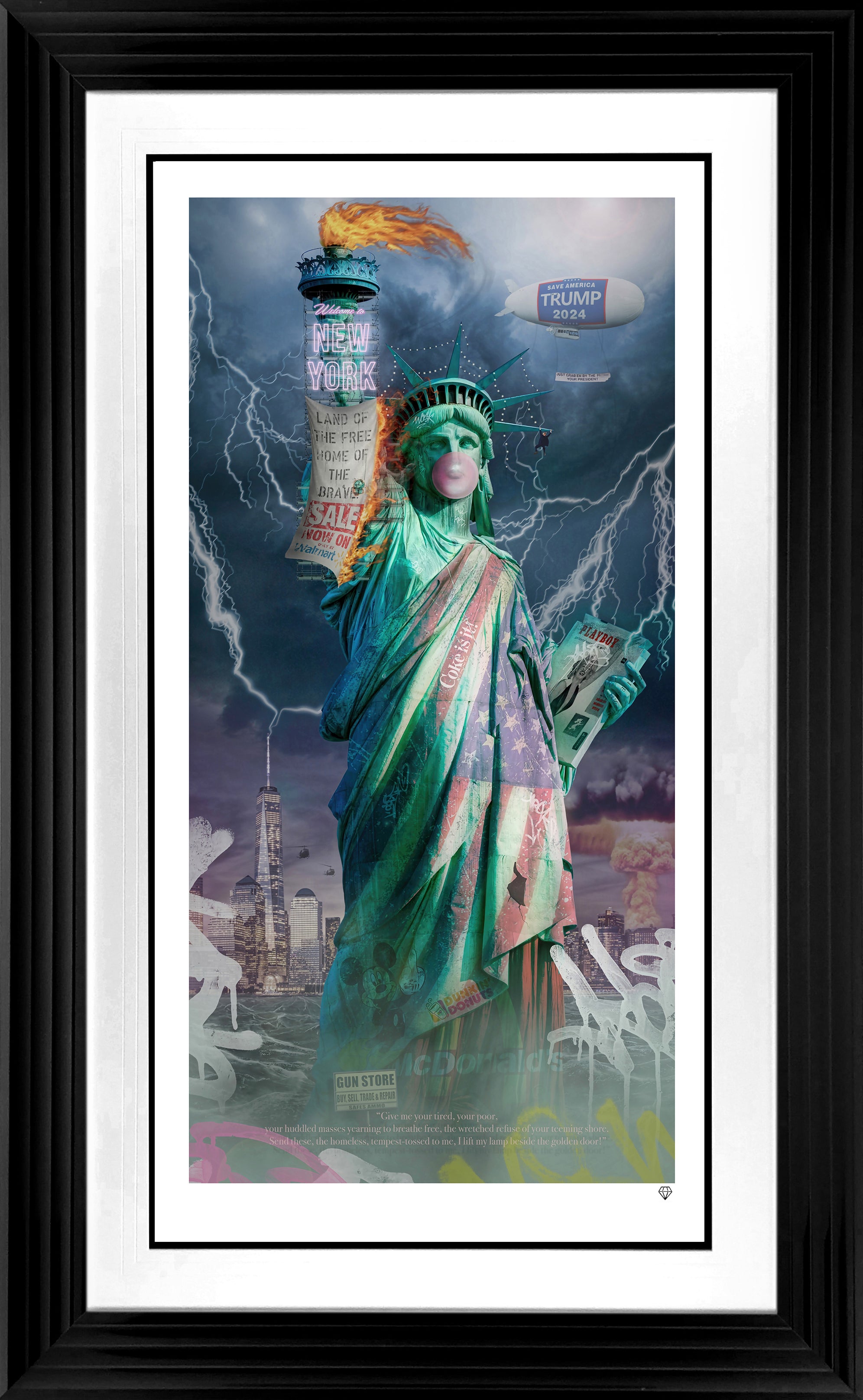 JJ Adams - 'Trump's Liberty' - Framed Limited Edition