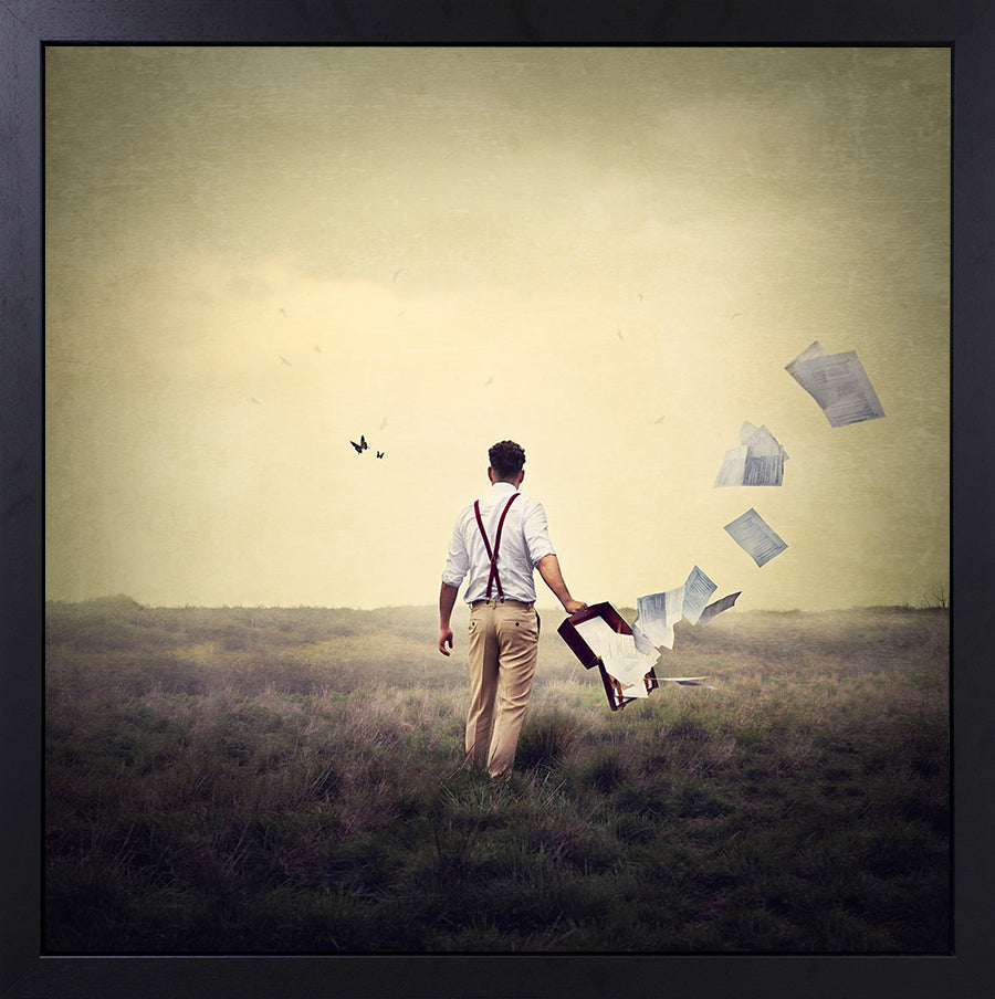 Michelle Mackie - 'Leaving the 9 to 5 Behind' - Framed Original