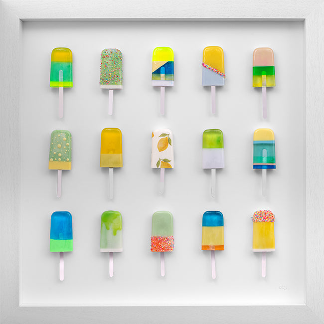 Dotty - 'Ice Ice Baby - Original Artwork XV' - Framed Resin Installation