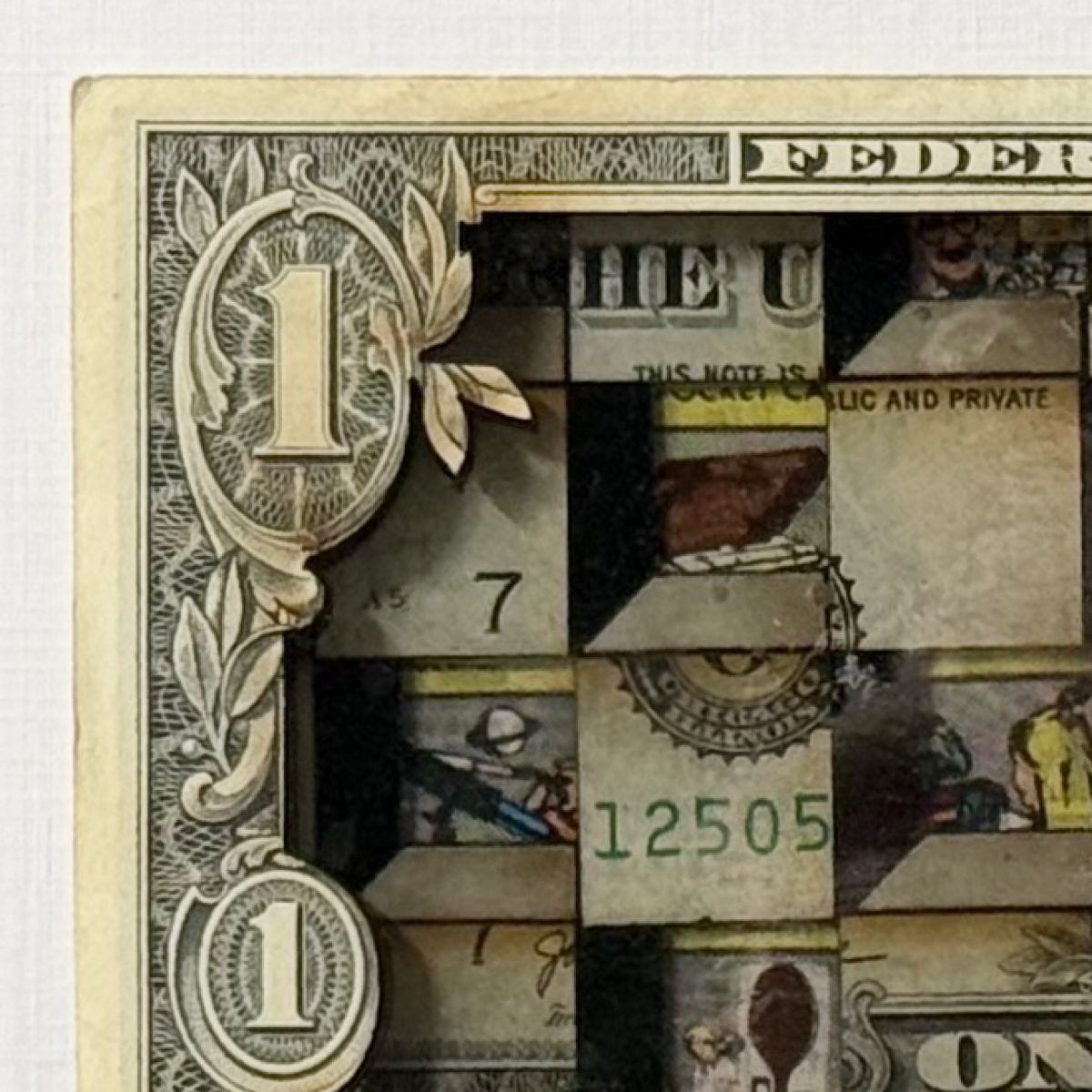 TBOY - 'Cubi$m'  - Currency Collection - Framed Original