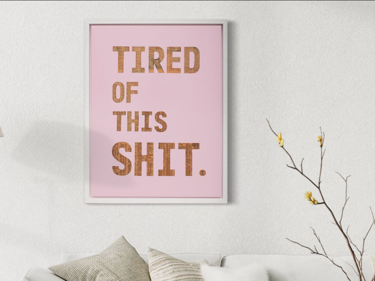 Chess - 'Tired Of This Shit' - Framed Original Artwork