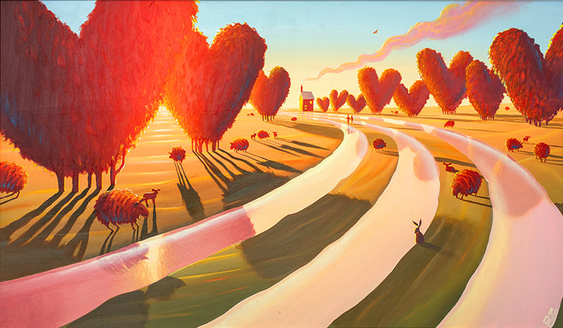 Derrick Fielding- 'When Love Comes Around' - Framed Original Art