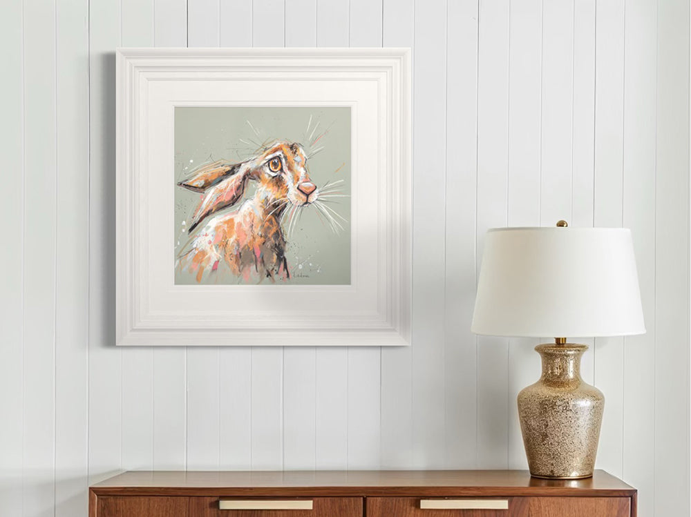 Ashley Saunders -  'Hetty Hare' - Framed Original Art