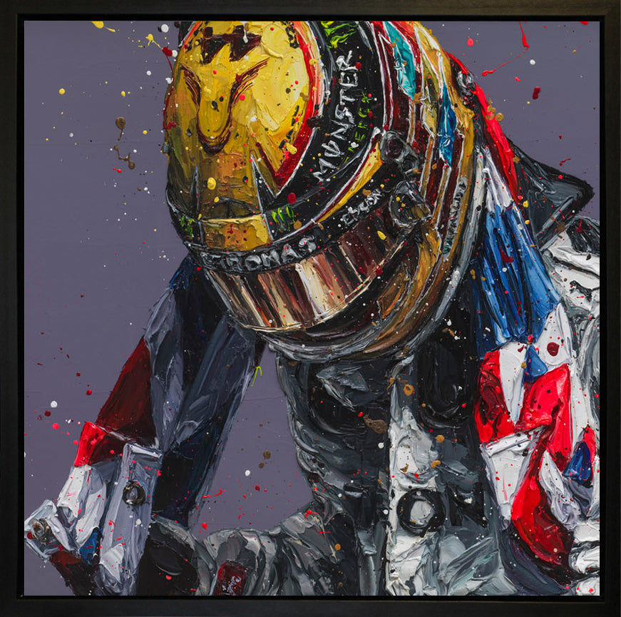 Paul Oz  'Union Lewis III - Wall Of Champion's'- Framed Canvas Print