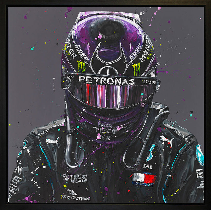 Paul Oz  'Lewis 2020 - Wall Of Champions - Framed Canvas Print