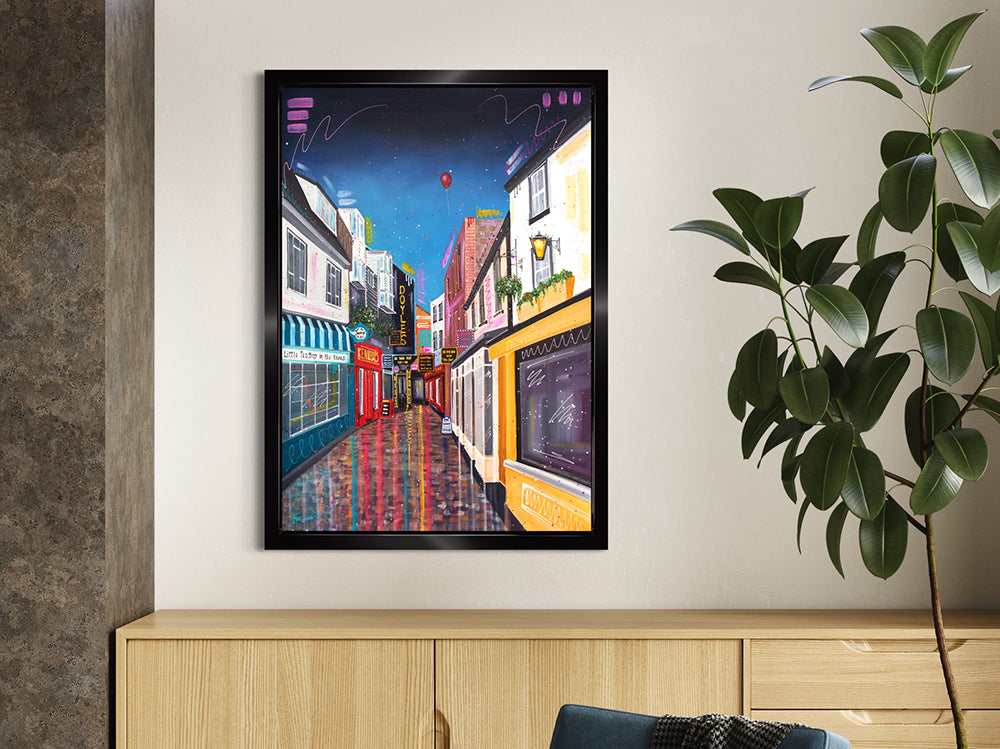 Julie Connor - 'Brighton's Lanes' - Framed Original Artwork