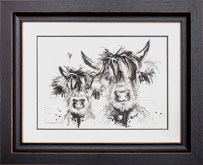 Ashley Saunders -  Worn Hooves, Warm Hearts - Sketch' - Framed Original Art