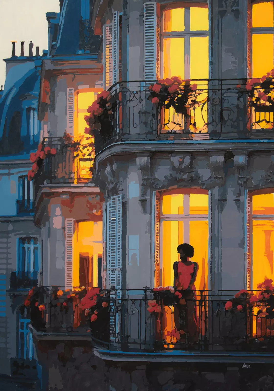 Marco Barberio - 'Kiss From A Rose In Paris' - Original Art
