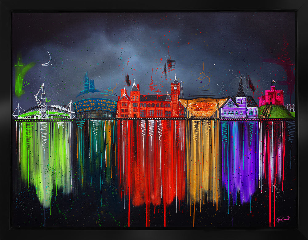 Julie Connor - 'Cardiff's Charm' - Framed Original Artwork