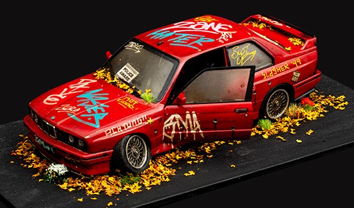 JJ Adams - 'Stolen Recovered - 'BMW E30 M3" (1989)'-  Original Sculpture