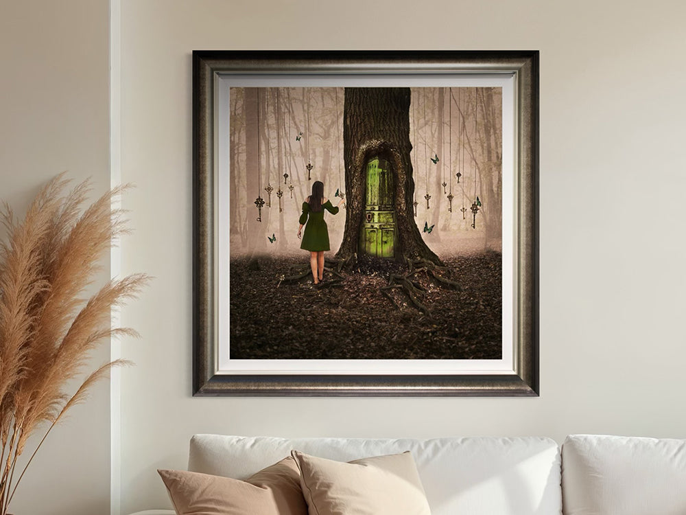 Michelle Mackie - 'The Golden Key' - Framed Limited Edition Art