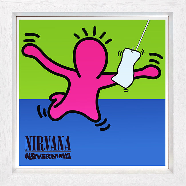 TBOY - 'Nevermind  (Nirvana)' - Keith Haring 12" Album Series - Framed Limited Edition