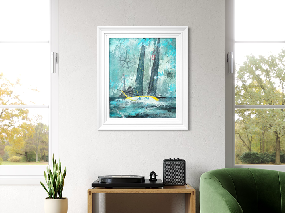 Dale Bowen -  'Undaunted By The Sea II ' - Framed Original Art