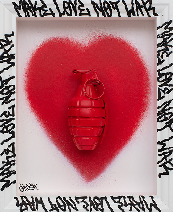 Ghost - 'Pop-Art-Ganda, Grenade 6' - Framed Original Artwork