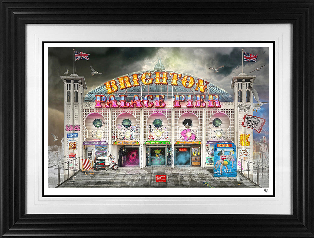 JJ Adams - 'Long Walk, Short Pier' - Framed Limited Edition