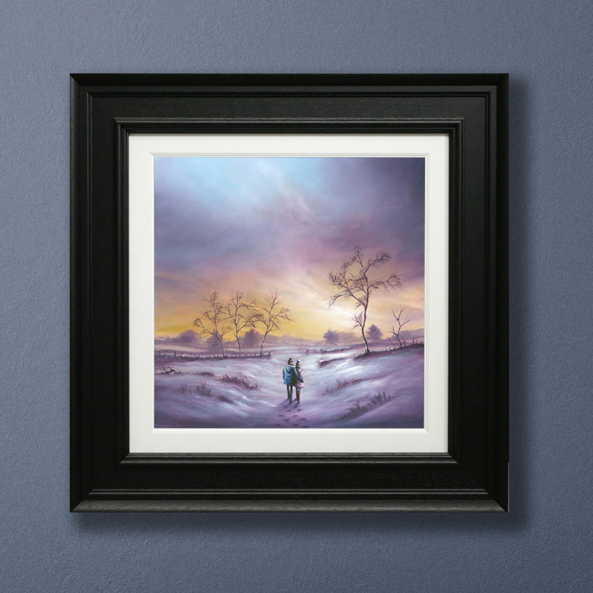 Danny Abrahams - 'Dreamy Winter Walks' - Framed Limited Edition Art