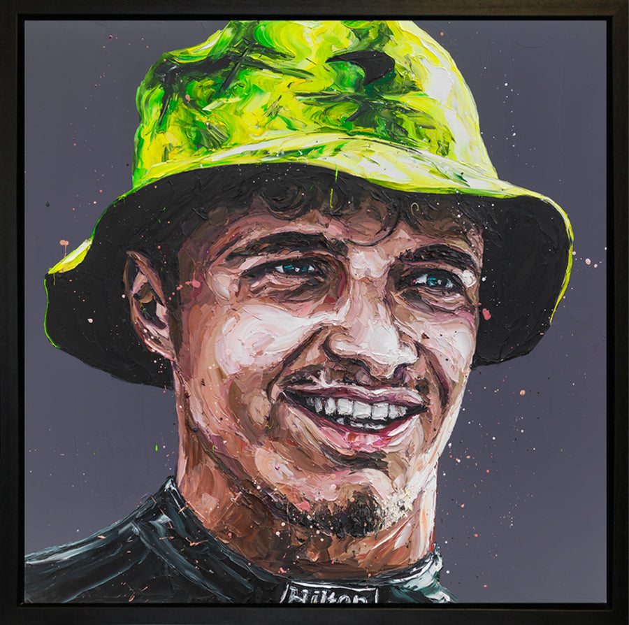 Paul Oz  'Silverstone Lando' - Framed Limited Edition (Print & Canvas)