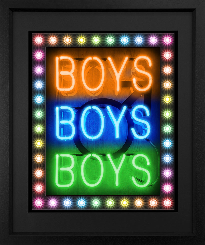 Courty - 'Boys Boys Boys' (Pride Edition) - Framed Limited Edition artwork