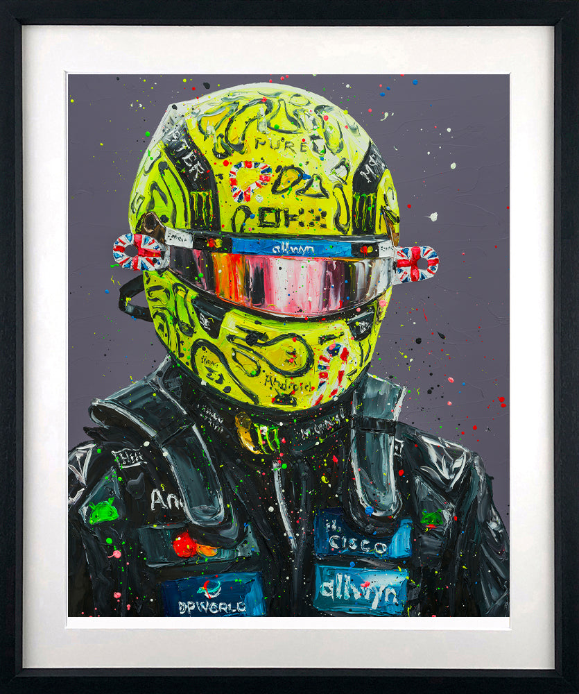 Paul Oz  'Lando - Silverstone '25" - Framed Limited Edition (Print & Canvas)