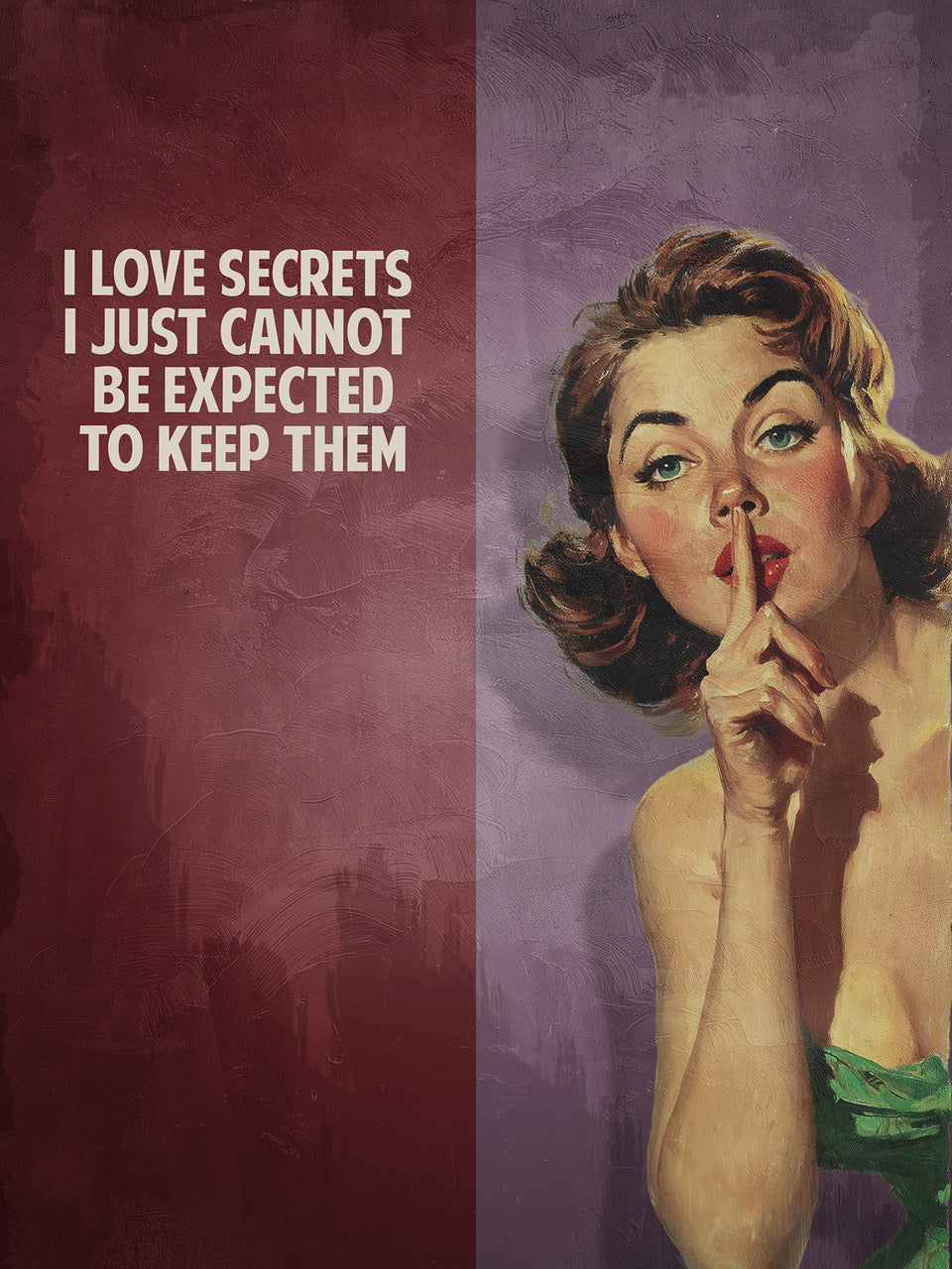 Sam Wolfe - 'I Love Secrets' - Framed Studio Original Artwork